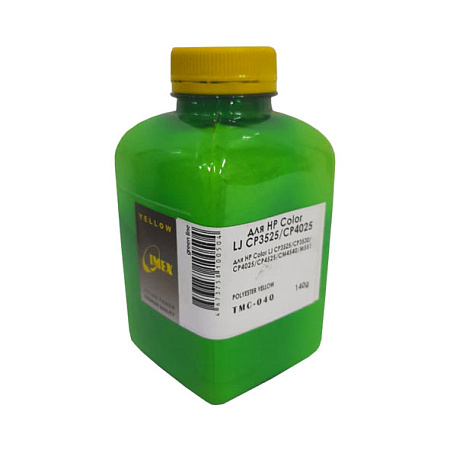 Тонер для HP Color LJ CP 3525/3530/4025/4525/CM4540/M551 (фл,140,желт,Polyester,TMC040 IMEX) Green Line 
