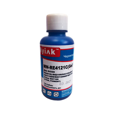 Чернила гелевые для RICOH SG3100/3110/7100 (100мл, cyan) RE4121C MyInk Чернила гелевые для RICOH SG3100/3110/7100 (100мл, cyan) RE4121C MyInk