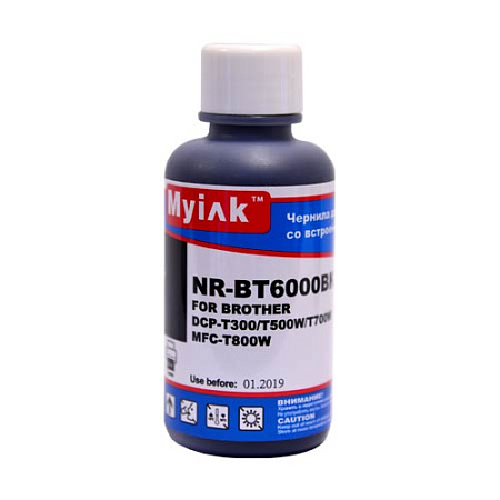 Чернила для Brother InkBenefit Plus DCP-T300/T500/T700/MFC-T800 (100мл,black,Pigment) BT6000BK MyInk Чернила для Brother InkBenefit Plus DCP-T300/T500/T700/MFC-T800 (100мл,black,Pigment) BT6000BK MyInk