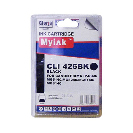 Картридж для CANON  CLI-426BK  PIXMA iP4840/MG5140/5240/6140/8140 Black (9ml, Dye) MyInk 