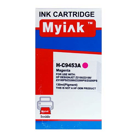 Картридж для ( 70) HP DesignJet Z2100/Z3100/Z3200 C9453A Magenta (130ml, Dye) MyInk Картридж для ( 70) HP DesignJet Z2100/Z3100/Z3200 C9453A Magenta (130ml, Dye) MyInk