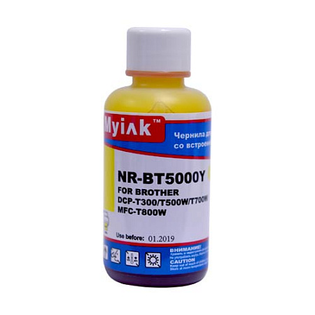 Чернила для Brother InkBenefit Plus DCP-T300/T500/T700/MFC-T800 (100мл,yellow, Dye) BT5000Y MyInk Чернила для Brother InkBenefit Plus DCP-T300/T500/T700/MFC-T800 (100мл,yellow, Dye) BT5000Y MyInk