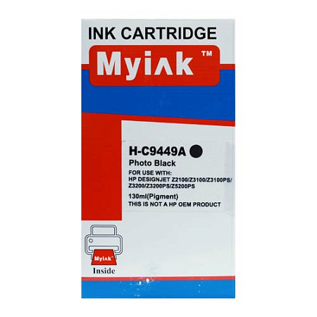 Картридж для ( 70) HP DesignJet Z2100/Z3100/Z3200 C9449A Photo Black (130ml, Dye) MyInk Картридж для ( 70) HP DesignJet Z2100/Z3100/Z3200 C9449A Photo Black (130ml, Dye) MyInk