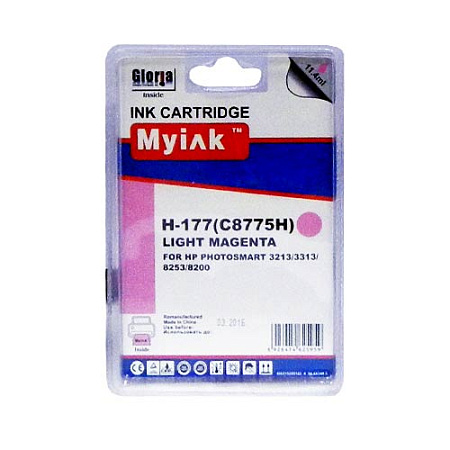 Картридж для (177)  HP PhotoSmart 8253 C8775H  Light Magenta (11,4m) MyInk 
