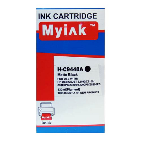 Картридж для ( 70) HP DesignJet Z2100/Z3100/Z3200 C9448A Matte Black (130ml, Pigment) MyInk Картридж для ( 70) HP DesignJet Z2100/Z3100/Z3200 C9448A Matte Black (130ml, Pigment) MyInk