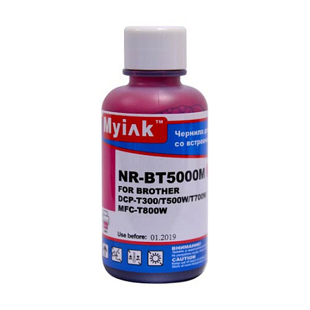 Чернила для Brother InkBenefit Plus DCP-T300/T500/T700/MFC-T800 (100мл,magenta, Dye) BT5000M MyInk Чернила для Brother InkBenefit Plus DCP-T300/T500/T700/MFC-T800 (100мл,magenta, Dye) BT5000M MyInk