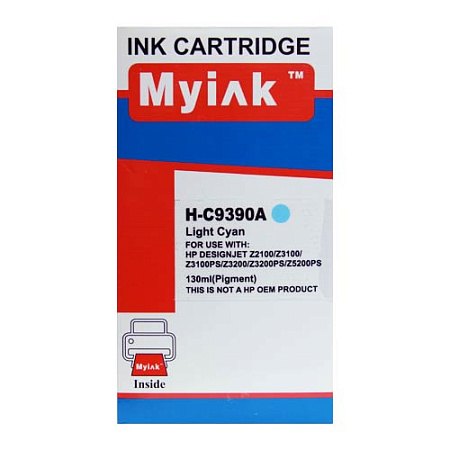 Картридж для ( 70) HP DesignJet Z2100/Z3100/Z3200 C9390A Light Cyan (130ml, Dye) MyInk Картридж для ( 70) HP DesignJet Z2100/Z3100/Z3200 C9390A Light Cyan (130ml, Dye) MyInk