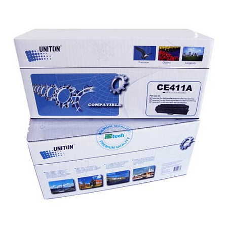 Картридж для HP Color LJ M351/ M451/MFP M375/М475  CE411A (305A) син (2,6K) UNITON Premium 
