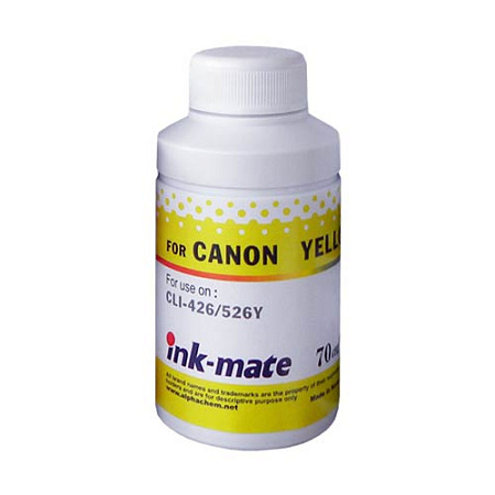 Чернила для CANON CLI-521Y (70мл, yellow, Dye) CIM-521C Ink-Mate 