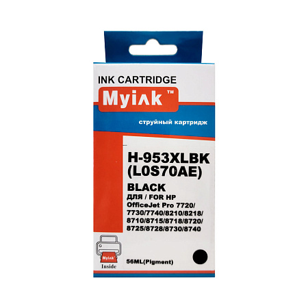 Картридж для (953XL) HP OfficeJet Pro 8210/8710/8730  L0S70AE Black MyInk  (для версий прошивки по 2223 включительно) 