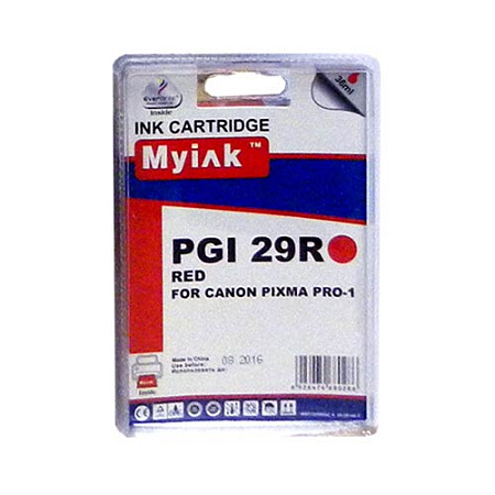 Картридж для CANON PGI-29R PIXMA PRO-1 Red MyInk SAL 