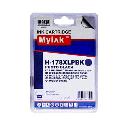 Картридж для (178 XL) HP PhotoSmart D5463  CB322 Photo black (14,6ml, Dye) MyInk SAL 