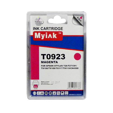Картридж для (T0923) EPSON St C91/CX4300 Magenta (6,6ml, Pigment) MyInk  SAL 