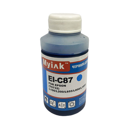 Чернила для EPSON L800/L1800/ L100/ L200 EI-C87 (70мл, Cyan Dye) MyInk 