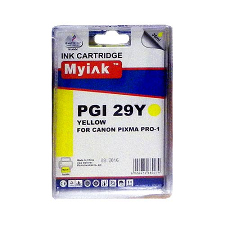 Картридж для CANON PGI-29Y PIXMA PRO-1 Yellow MyInk SAL 
