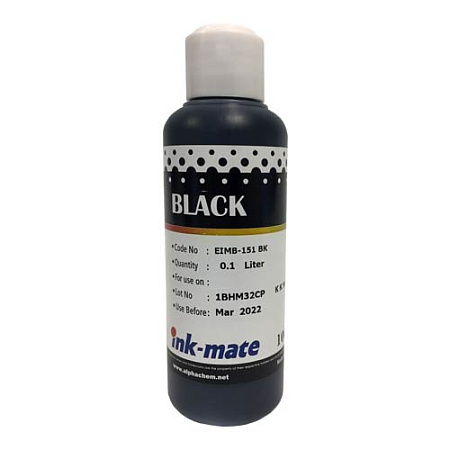 Чернила светостойкие для EPSON (T0821/T0811/T0801) St Photo R270/390/RX590/T50/P50 (100мл, black, Dye) EIM-151Bk  Ink-Mate 