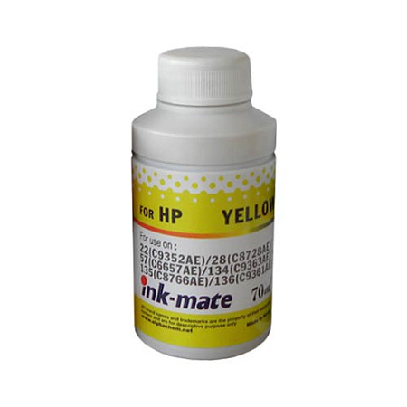 Чернила для HP 22/28/57/134/135/136 (70мл, yellow, Dye) HIM-900C Ink-Mate 