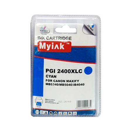 Картридж для CANON  PGI-2400XLC MAXIFY MB5340/MB5040/iB4040 Cyan (20,4ml, Pigment) MyInk SAL 