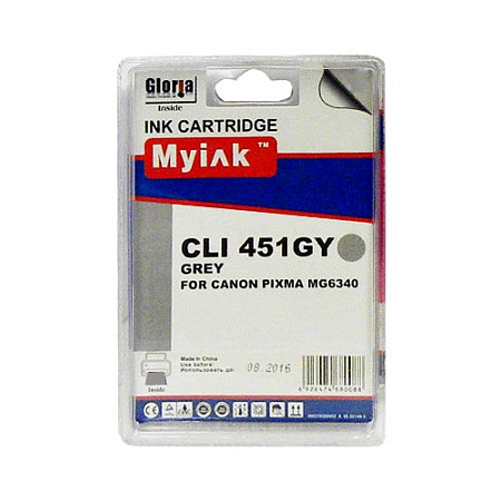 Картридж для CANON  CLI-451 XLGY PIXMA MG6340/7140 Gray (12ml, Dye)  MyInk 