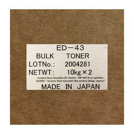 Тонер для KYOCERA M3040/3540/P3045/3050/3055/3060 (TK-3150/3160/3170/3190)/ED-43 (короб,2х10кг) TOMOEGAWA Япония 