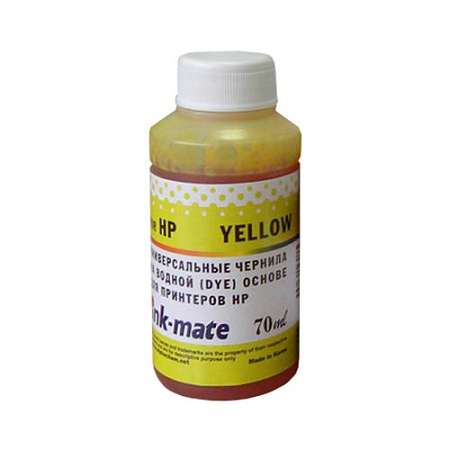 Чернила универсальные для  HP (70мл, yellow, Dye) HIMB-UY Ink-Mate 