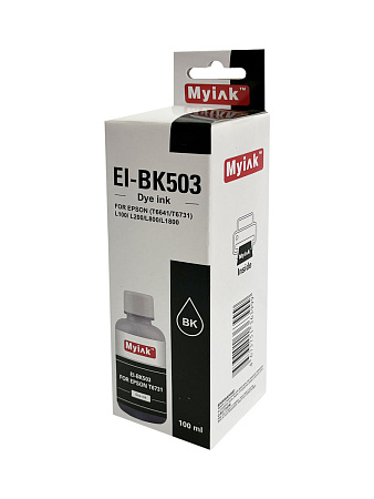 Чернила для EPSON (T6731/T6641) L100/ L200/L800/ L805/ L1800 (100мл, black, Dye) EI-BK503 Gloria™ MyInk Чернила для EPSON (T6731/T6641) L100/ L200/L800/ L805/ L1800 (100мл, black, Dye) EI-BK503 Gloria™ MyInk