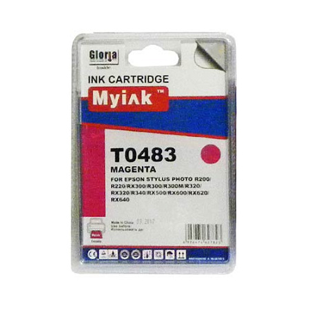 Картридж для (T0483) EPSON R200/300/RX500/600 Magenta (16ml, Dye) MyInk SAL 