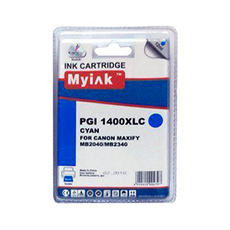 Картридж для CANON  PGI-1400XLC MAXIFY МВ2040/МВ2340 Cyan (12ml, Pigment) MyInk 