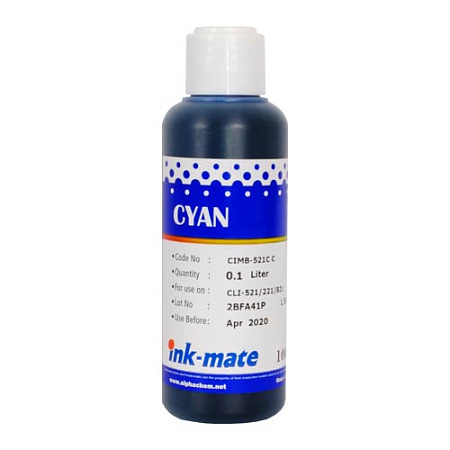 Чернила для CANON CLI-521/426 (100мл, Dye, cyan) CIM-521C Ink-Mate SAL 
