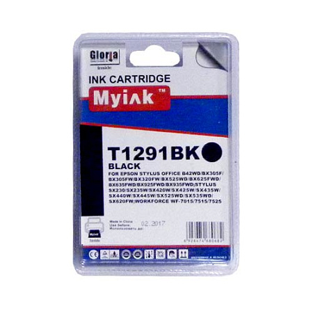 Картридж для (T1291) EPSON St SX420/525/620/Office BX305/525 Black (15ml, Pigment) MyInk 