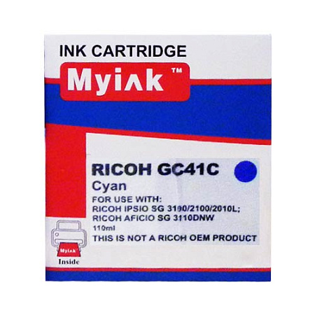 Картридж гелевый для RICOH Aficio SG2100/3110 type GC 41C Cyan (22ml) MyInk 