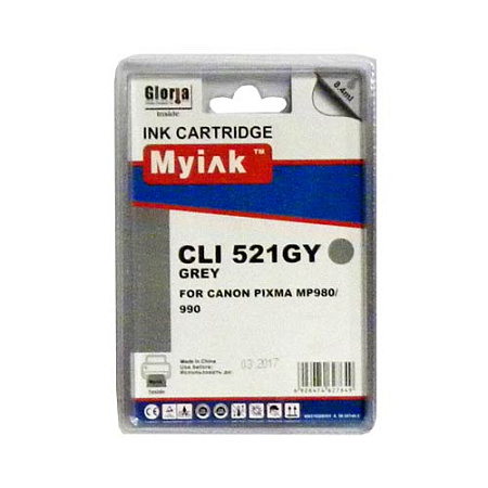 Картридж для CANON  CLI-521  GY PIXMA MP980/990 Gray (8,4ml, Dye) MyInk  SAL 