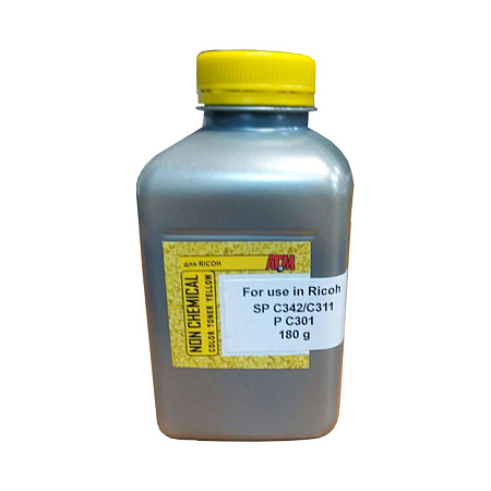 Тонер для RICOH SP C342/C311/P C301 (фл,180,желтый,6K,OSK-001 IMEX) Silver ATM  Тонер для RICOH SP C342/C311/P C301 (фл,180,желтый,6K,OSK-001 IMEX) Silver ATM