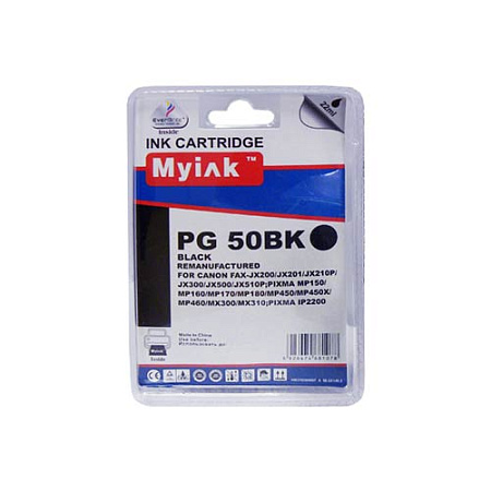 Картридж для CANON  PG-50 PIXMA IP-2200 (R) Black (22ml, Pigment) MyInk  SAL 